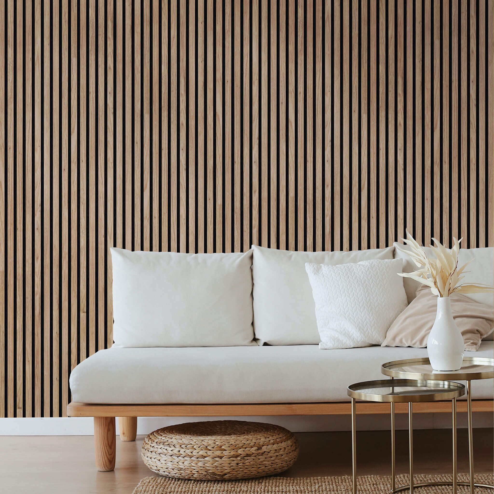 Painel Ripado Acústico | Freijó